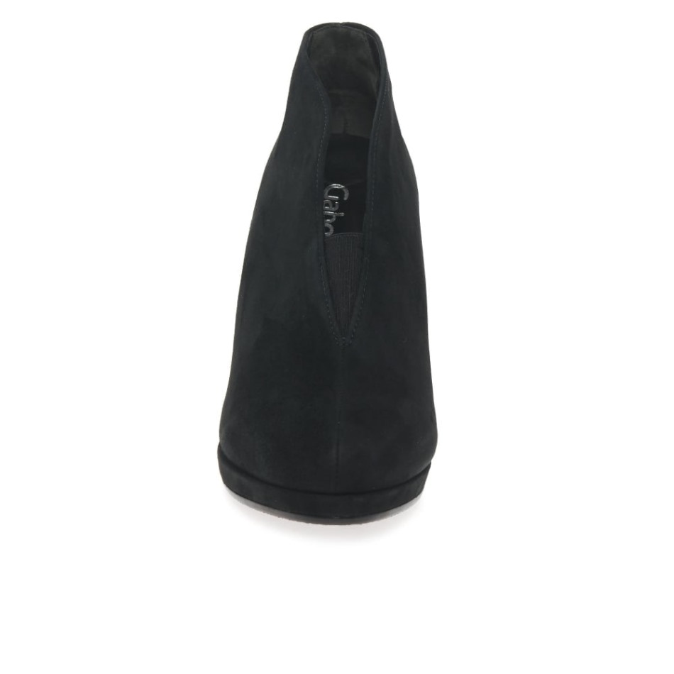 Amien Bottines à Enfiler Modernes Pour Femme Daim Noir Gabor | Exclusif